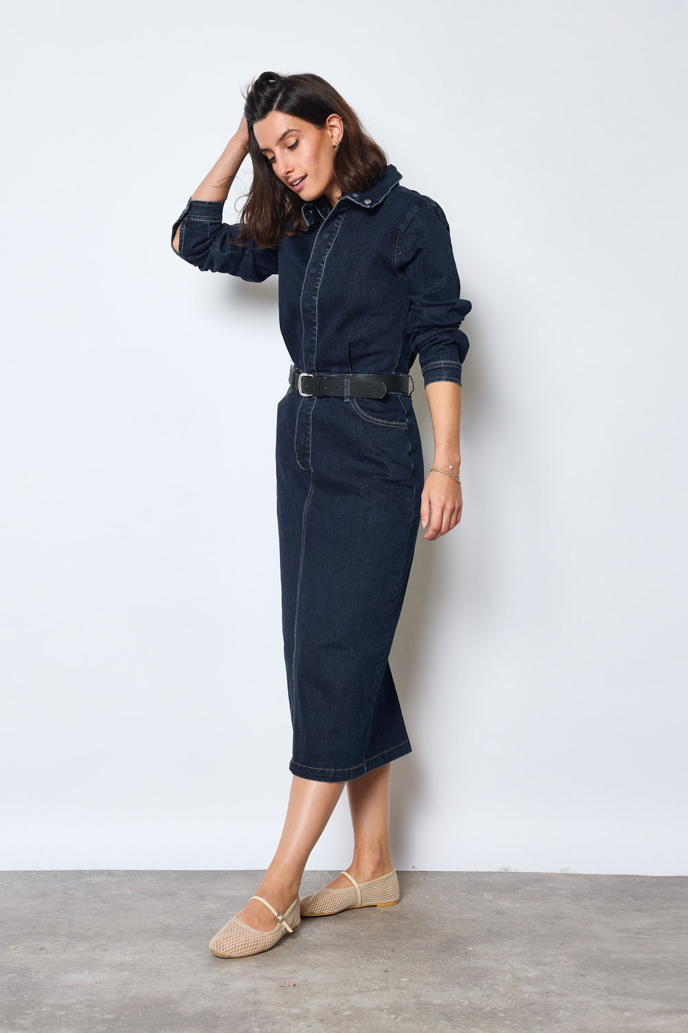 ROBE DENIM LONGUE MARILOU
