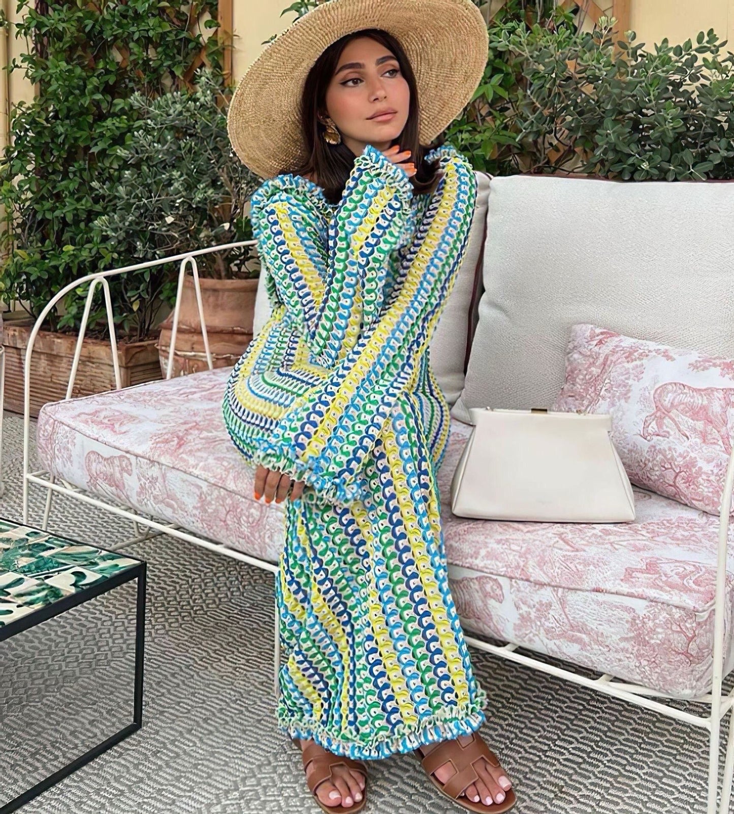 Robe crochet dos nu