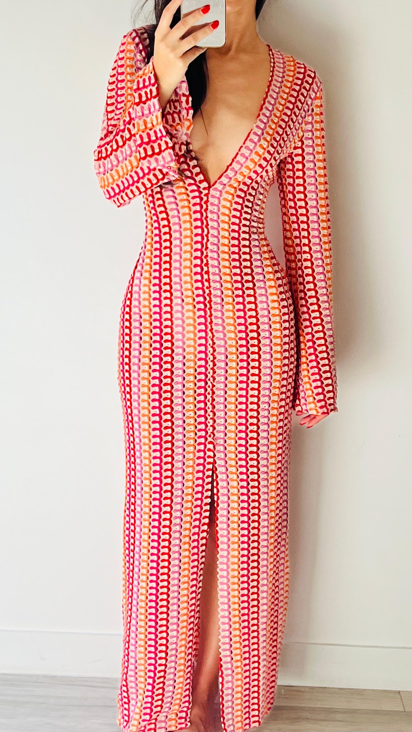 ROBE CROCHET BALI ROUGE