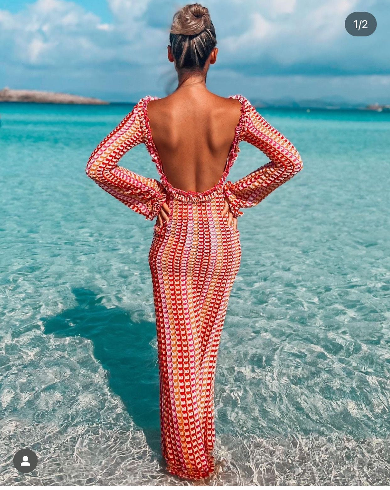 Robe crochet dos nu