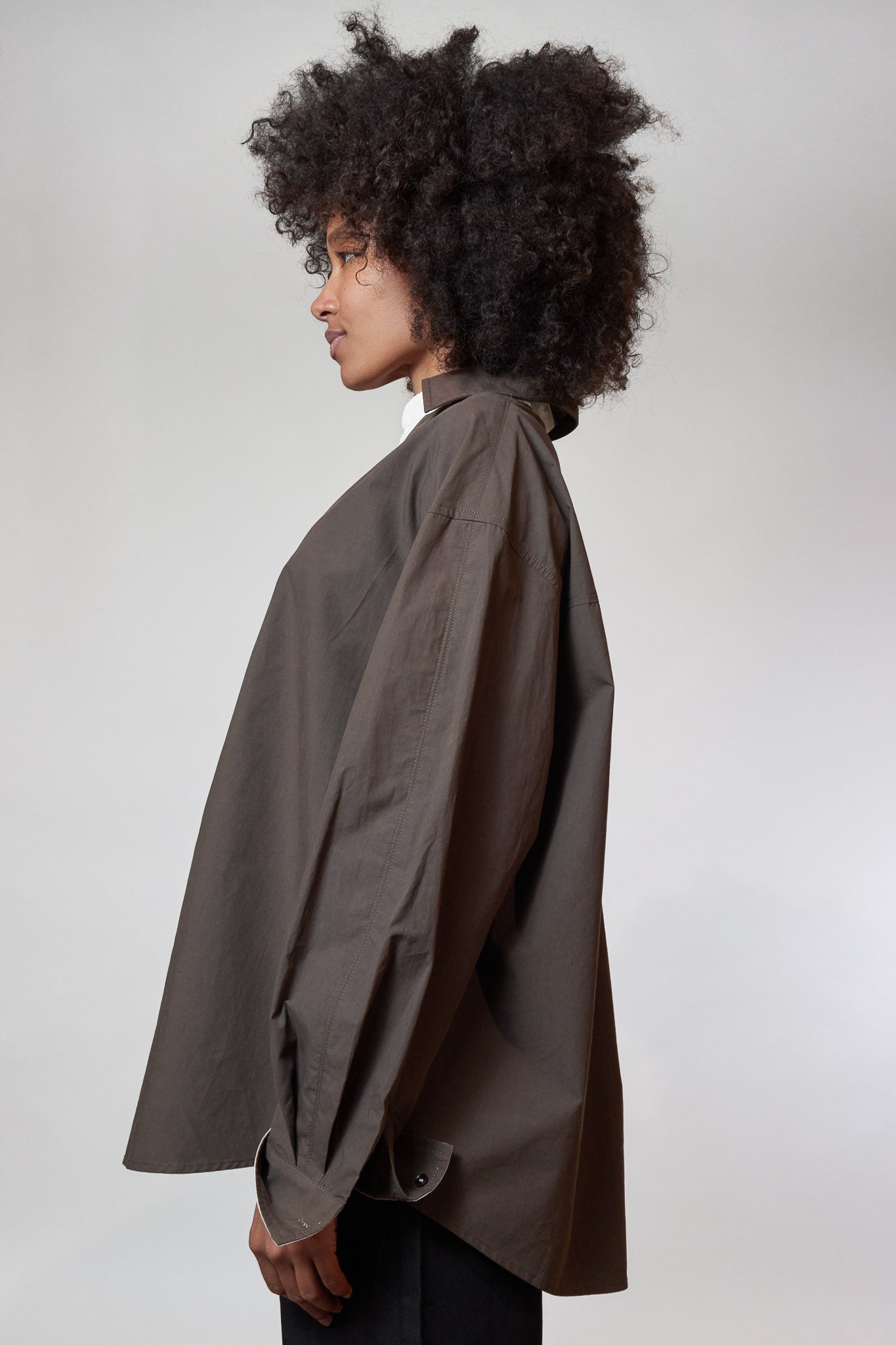 Blouse a col monochrome