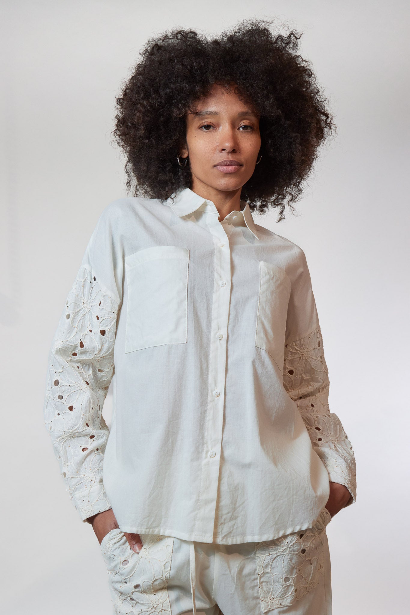 Chemise coton viscose