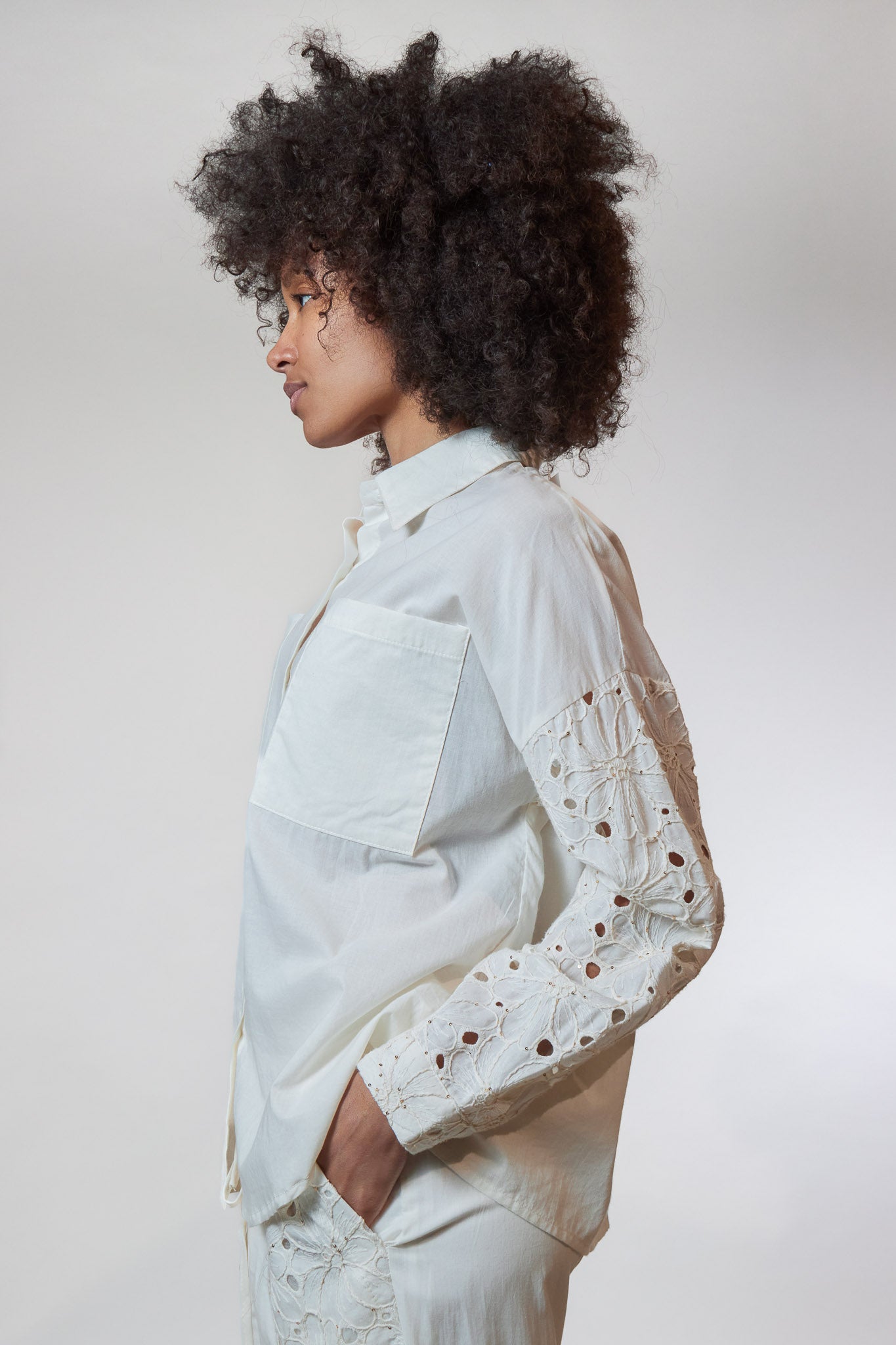Chemise coton viscose