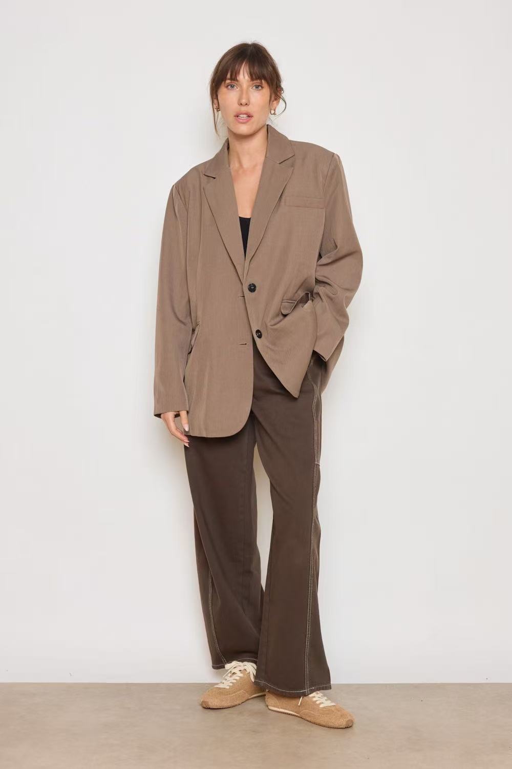 Blazer Oversized fentes dans le dos