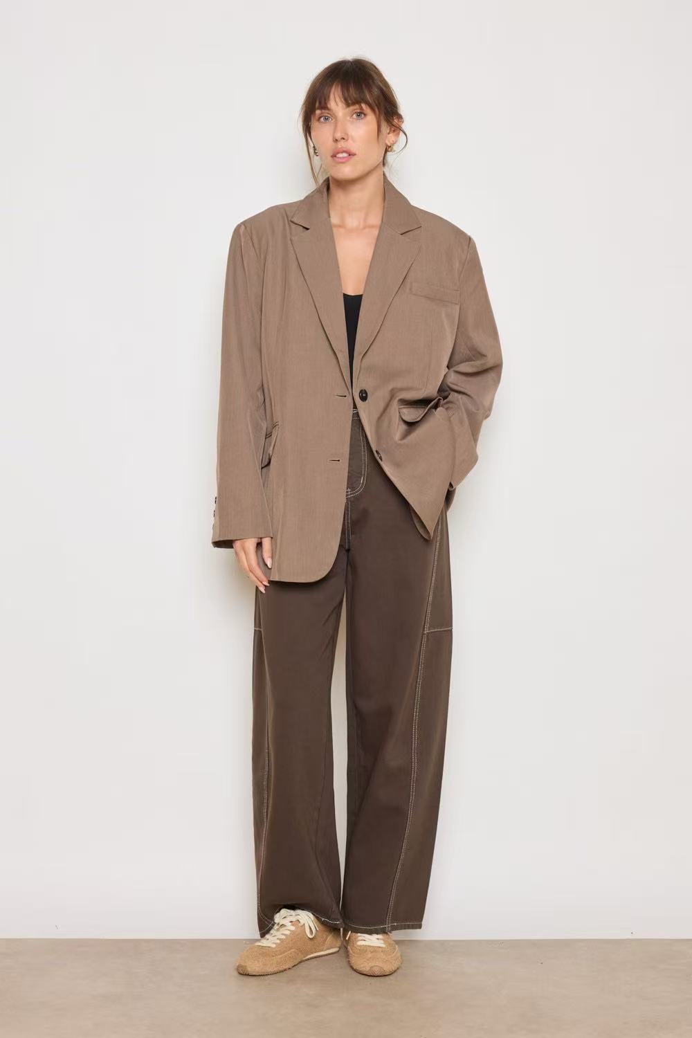 Blazer Oversized fentes dans le dos