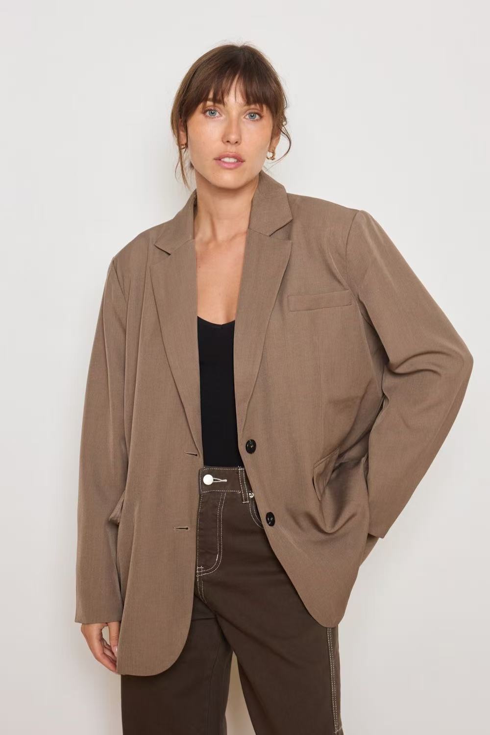Blazer Oversized fentes dans le dos