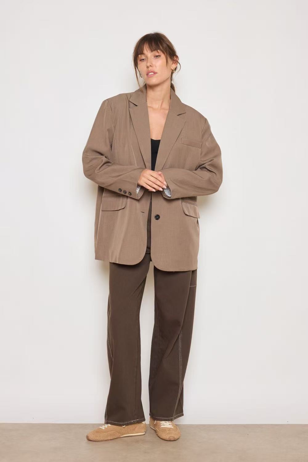 Blazer Oversized fentes dans le dos