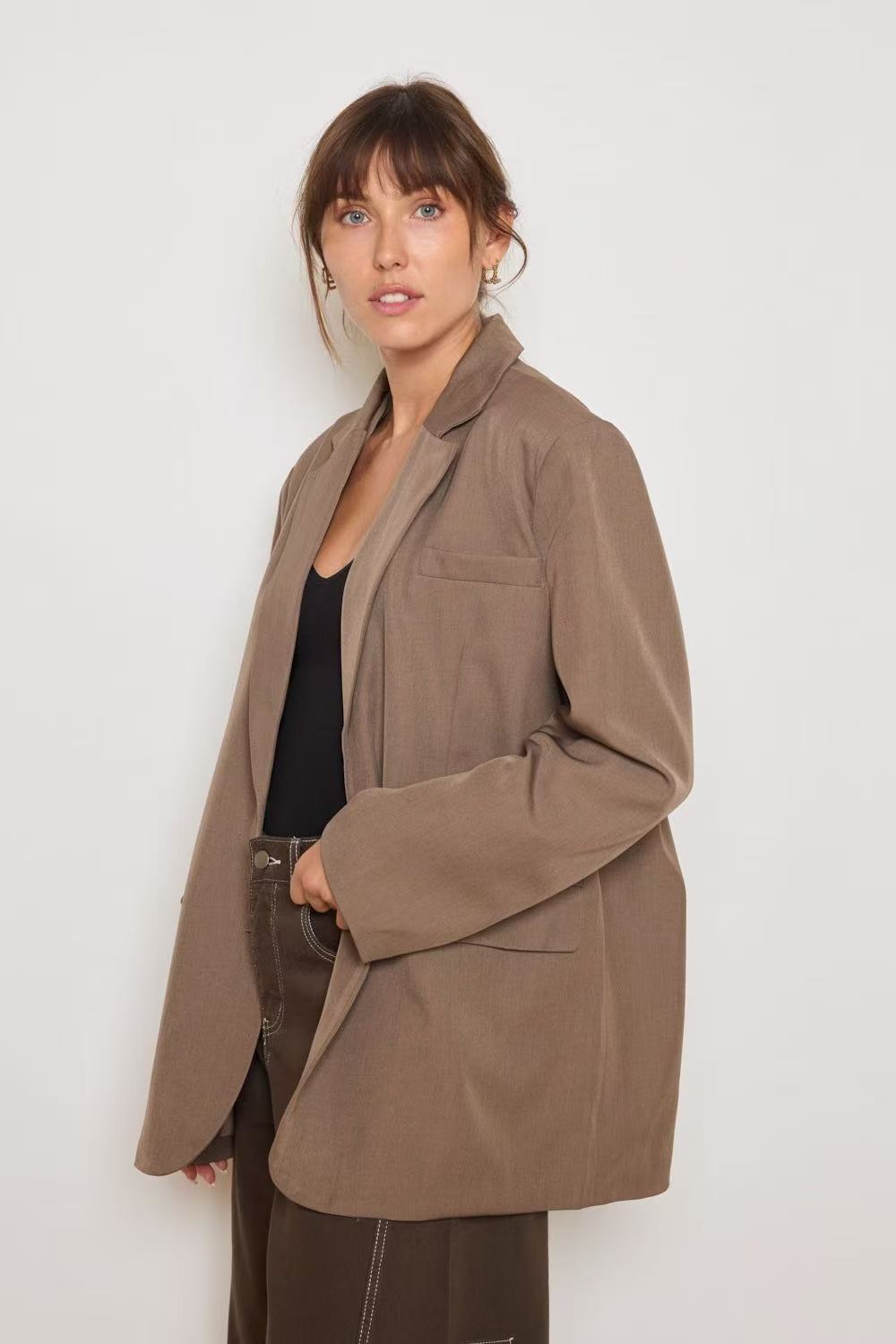 Blazer Oversized fentes dans le dos