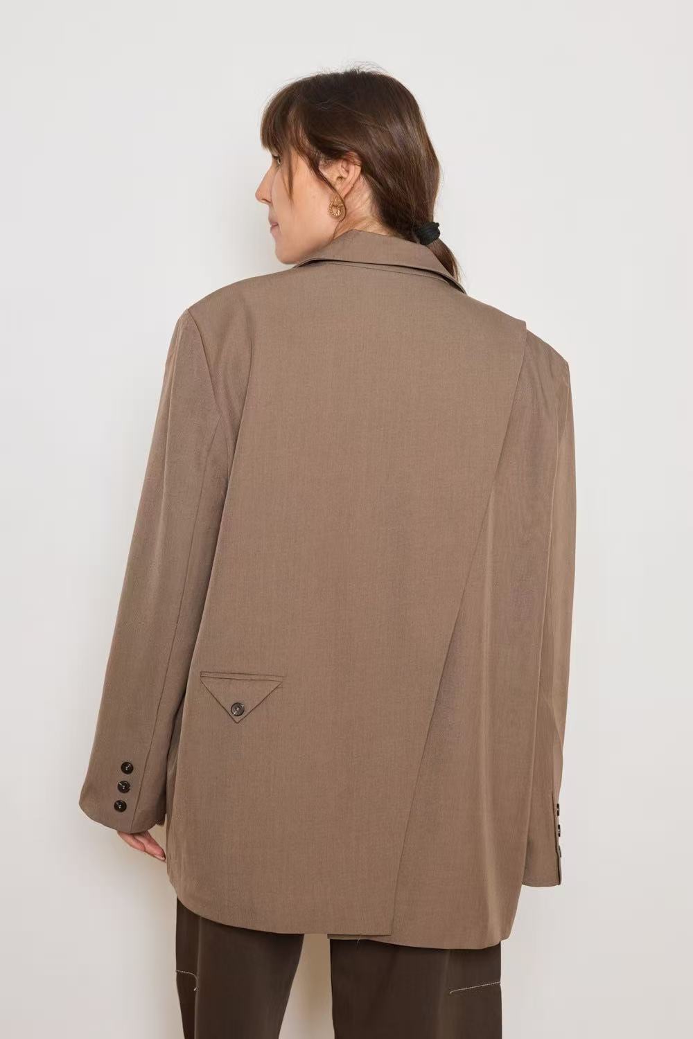 Blazer Oversized fentes dans le dos