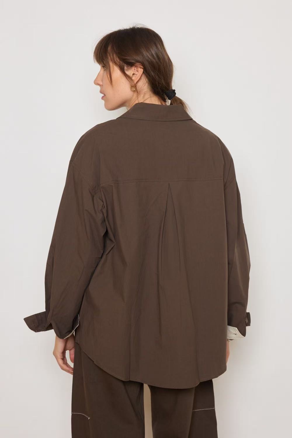 Blouse a col monochrome