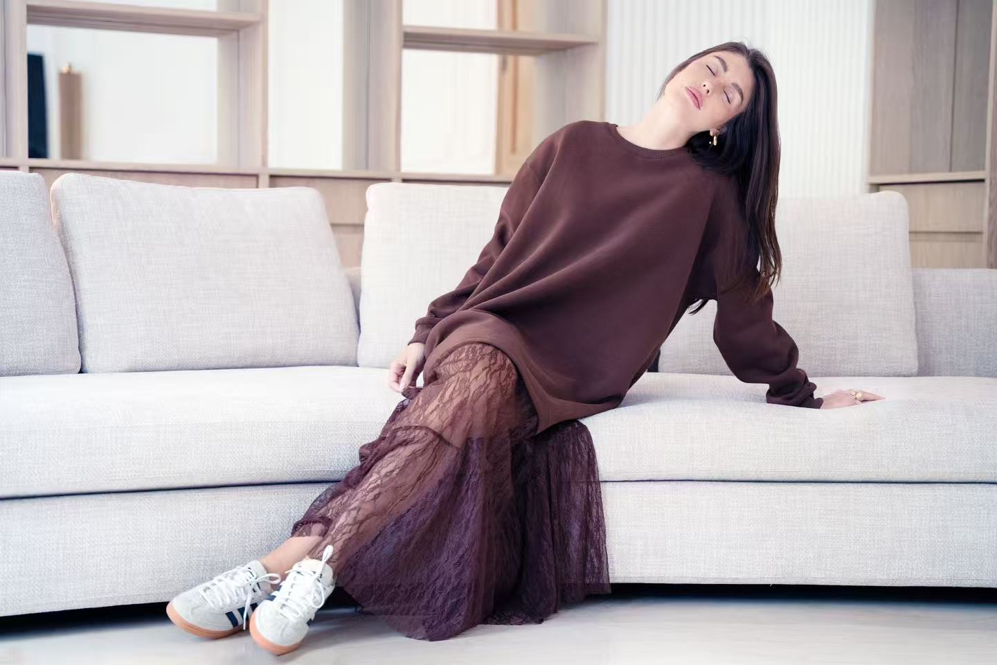 Robe sweat oversized