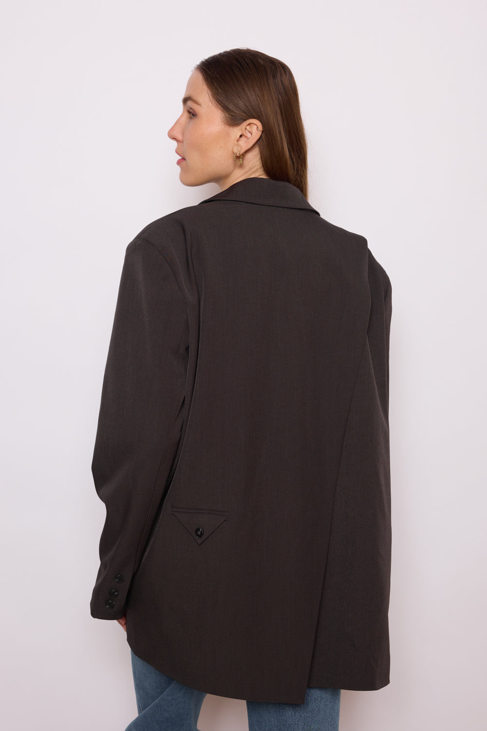 Blazer Oversized fentes dans le dos